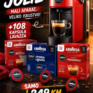 AKCIJA Lavazza A Modo Mio Joly evo red+ 108 Kapsula